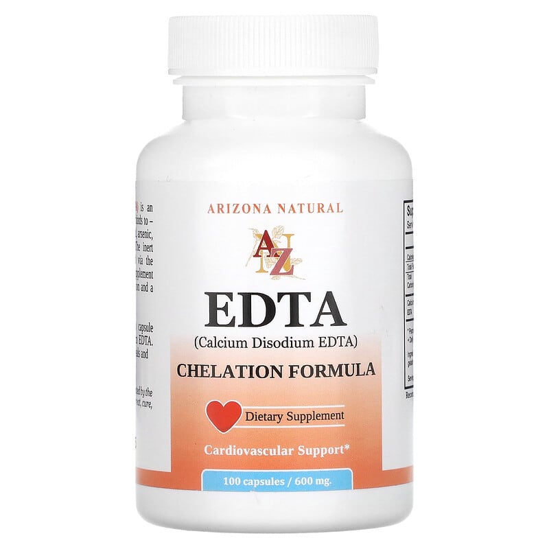 Arizona Natural EDTA 600 mg 100 Capsules 46802121017