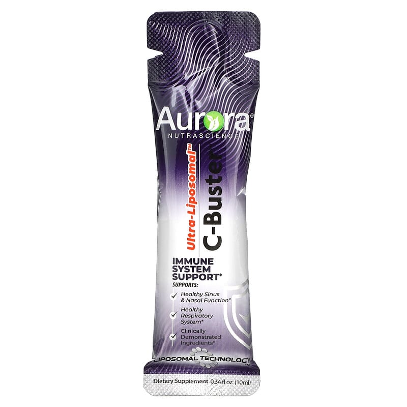 Aurora Nutrascience, Ultra-Liposomal, C-Buster, 30 Packets, 0.34 fl oz (10 ml) Each 628504648353