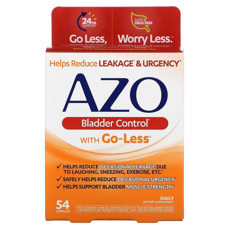 Azo Bladder Control with Go-Less 54 Capsules 787651760025