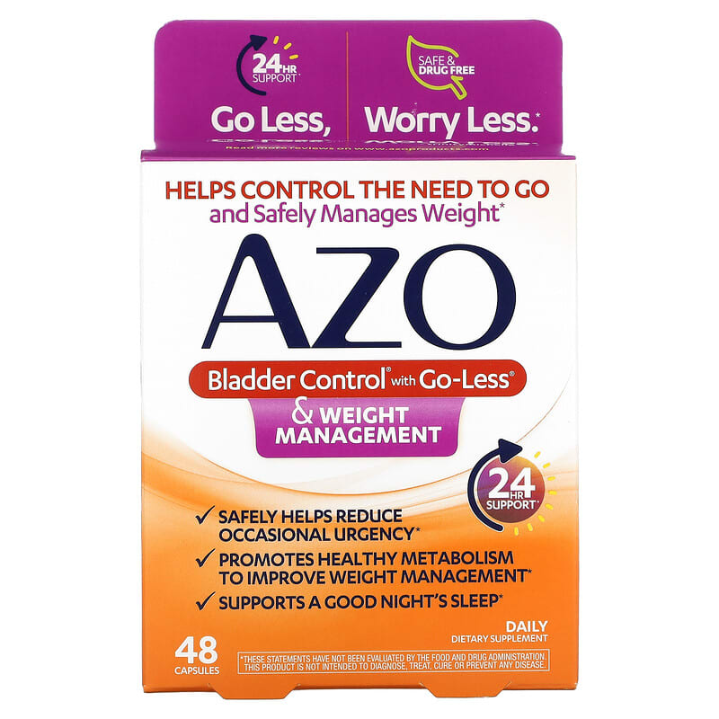 Azo Bladder Control with Go-Less & Weight Management 48 Capsules 787651760148