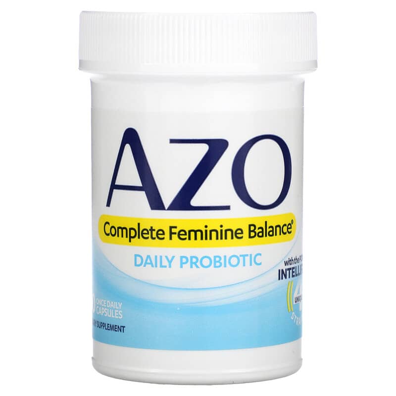 Azo, Complete Feminine Balance, Daily Probiotic, 5 Billion, 30 Once Daily Capsules 787651760162