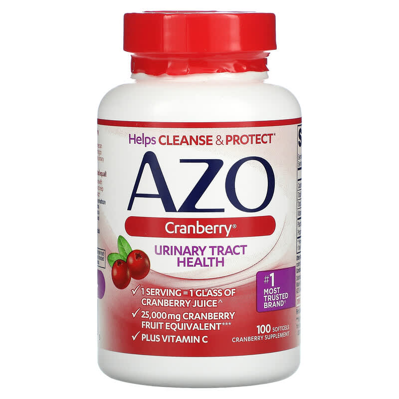 Azo Cranberry Urinary Tract Health 100 Softgels 787651101675