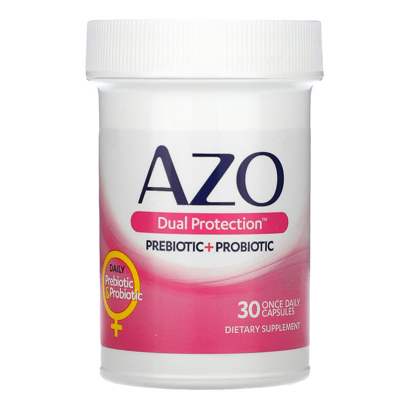 Azo, Dual Protection, Urinary + Vaginal Support, 30 Once Daily Capsules 787651760285