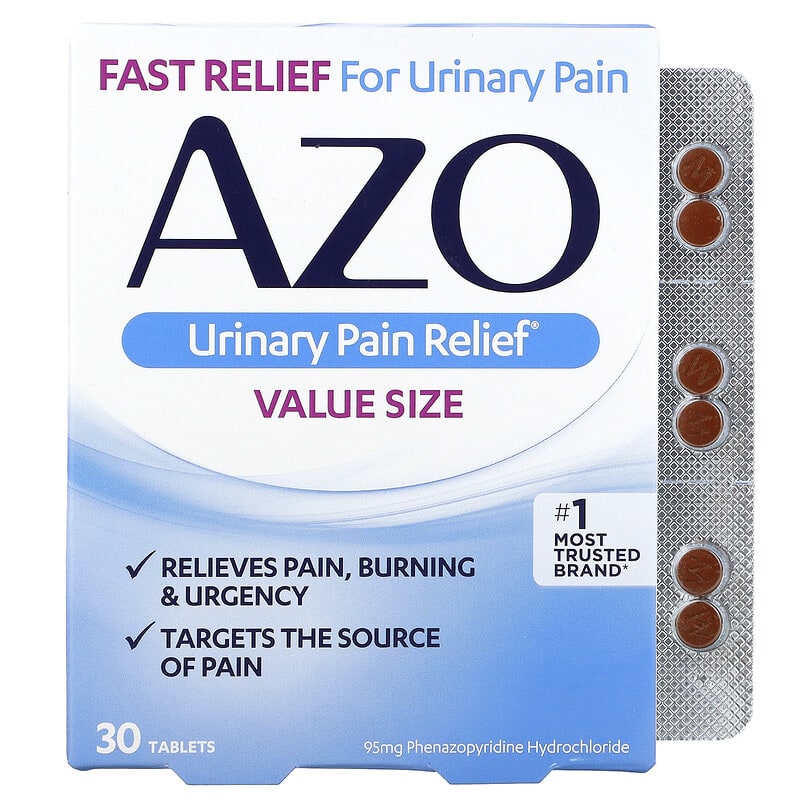 Azo Urinary Pain Relief 30 Tablets 787651301525