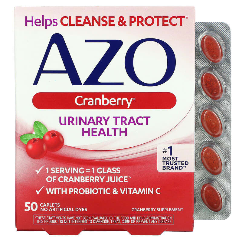 Azo Urinary Tract Health Cranberry 50 Caplets 787651420677