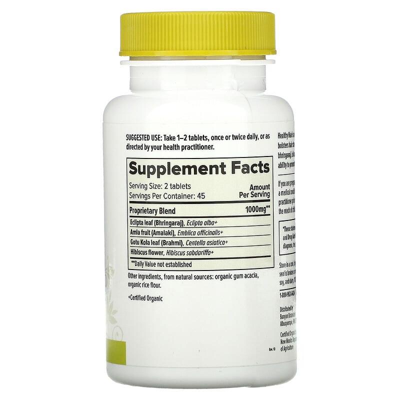 Banyan Botanicals, Healthy Hair, 90 Tablets 618192012413