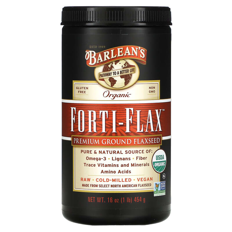 Barlean's Organic Forti-Flax Premium Ground Flaxseed 16 oz (454 g) 705875100168