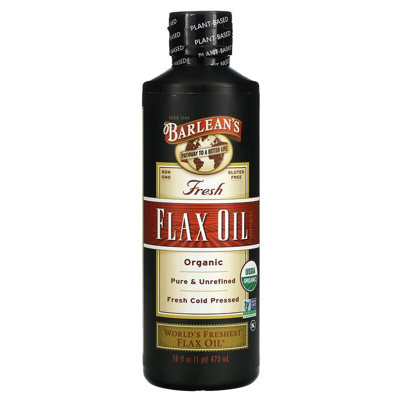 Barlean's Organic Fresh Flax Oil 16 oz (473 ml) 705875000130