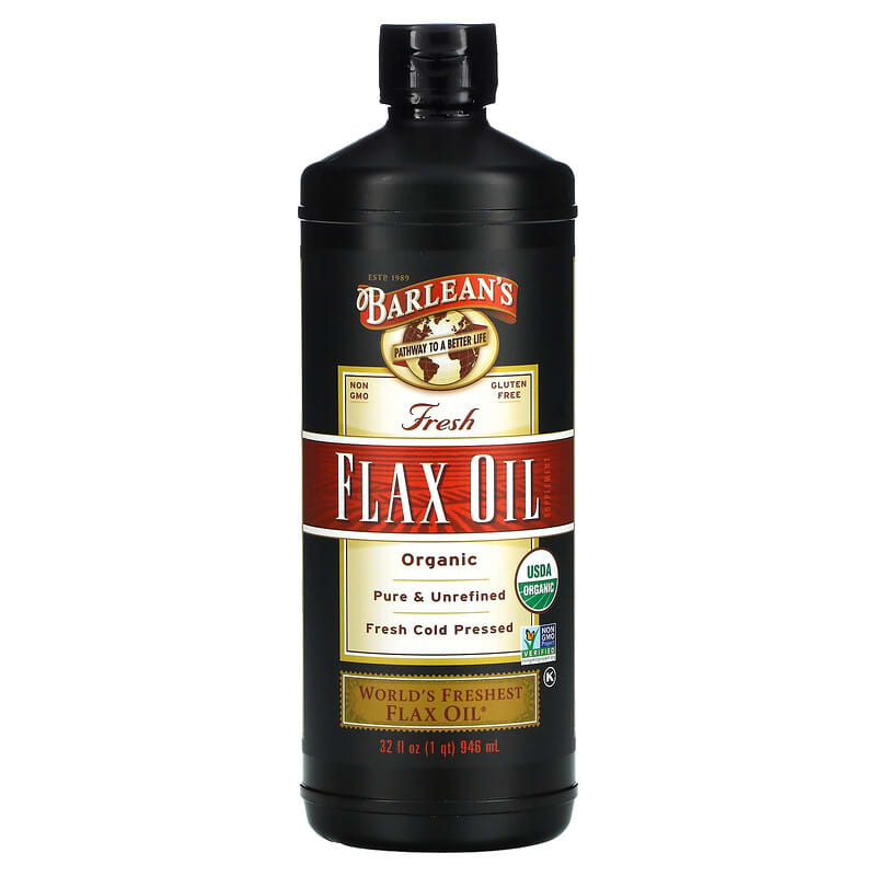 Barlean's Organic Fresh Flax Oil 32 fl oz (946 ml) 705875000031