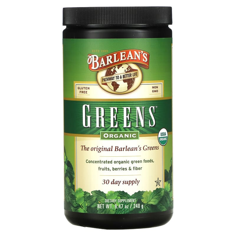 Barlean's Organic Greens 8.47 oz (240 g) 705875300025