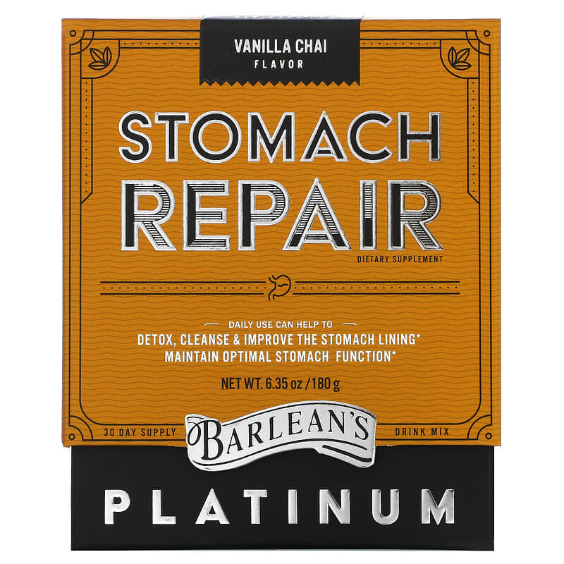 Barlean's Stomach Repair Vanilla Chai  6.35 oz (180 g) 705875800761