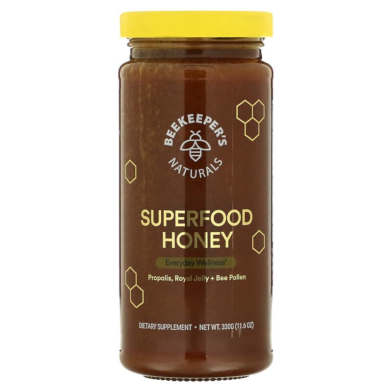 Beekeeper's Naturals Superfood Honey 11.6 oz (330 g) 628055142034