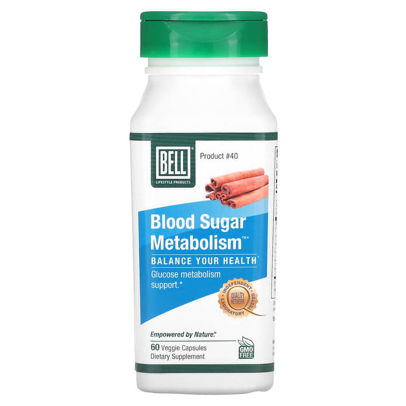 Bell Lifestyle, Blood Sugar Metabolism, 60 Veggie Capsules 771733110174