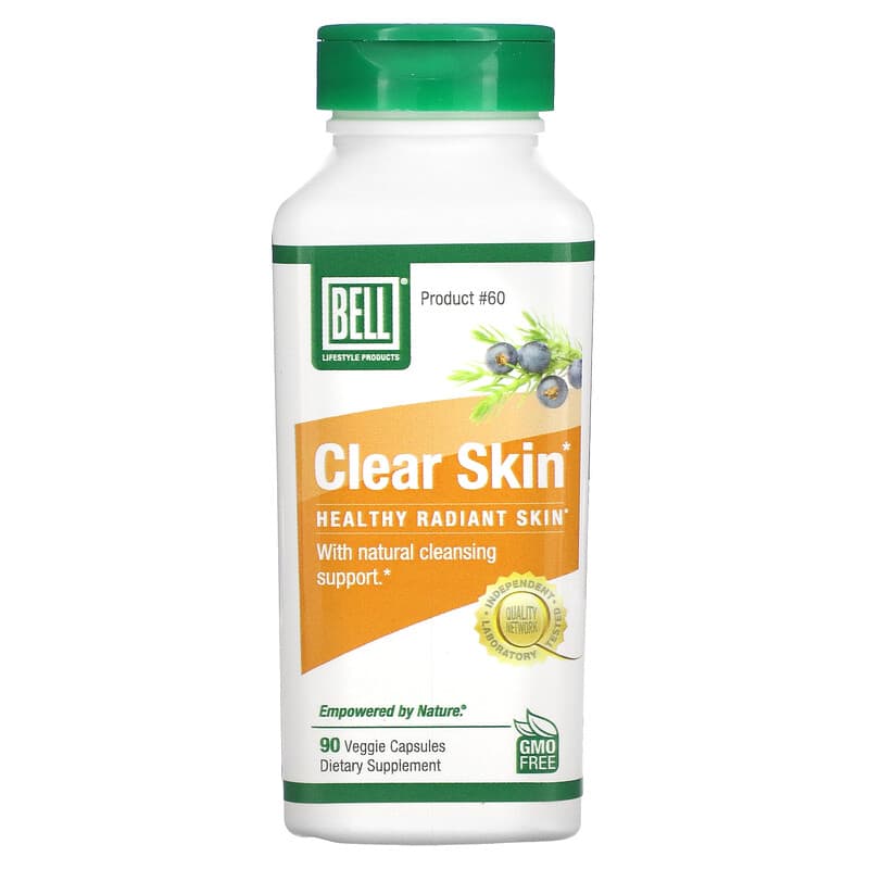 Bell Lifestyle, Clear Skin, 90 Veggie Capsules 771733110341