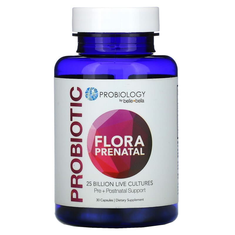 Belle+Bella Probiology Probiotic Flora Prenatal 25 Billion CFU 30 Capsules 40232611148
