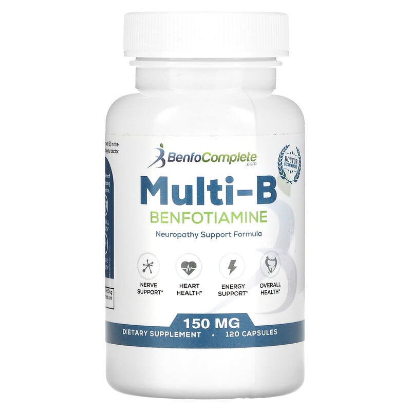 Benfotiamine Inc. Multi-B Benfotiamine Neuropathy Support Formula 150 mg 120 Capsules 689076867221