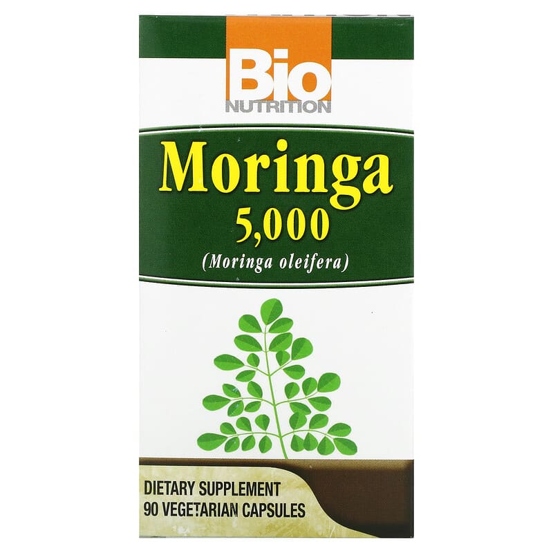 Bio Nutrition Moringa 5,000 90 Vegetable Capsules 854936003334