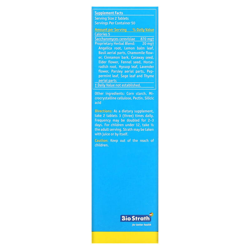 Bio-Strath, Strath, Original Superfood, 100 Tablets 21718608036