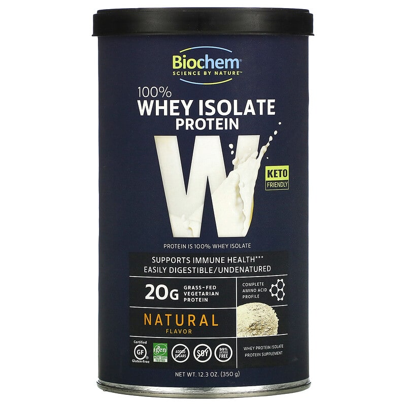 Biochem 100% Whey Isolate Protein Natural 12.3 oz (350 g) 15794018407