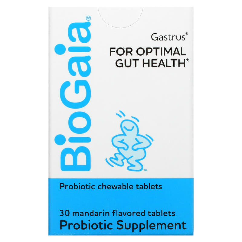 BioGaia Gastrus For Optimal Gut Health Mandarin 30 Tablets 602359460179