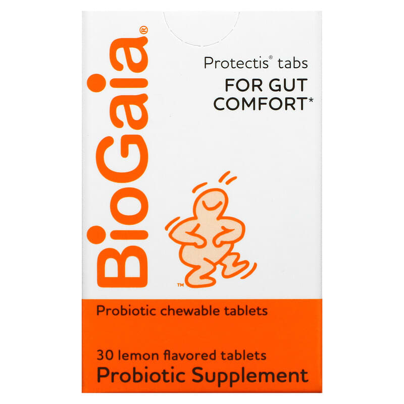 BioGaia Probiotic Supplement Lemon 30 Chewable Tablets 602359460056