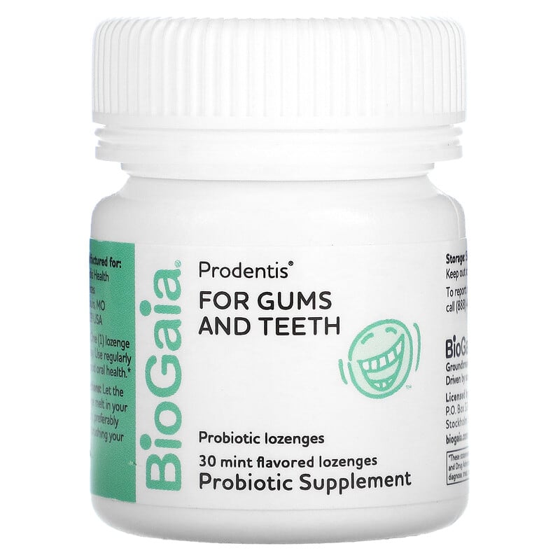 BioGaia, Prodentis For Gums And Teeth, Mint, 30 Lozenges 602359420241