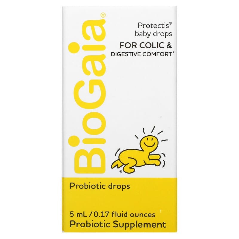 BioGaia Protectis Baby Drops For Colic & Digestive Comfort 0.17 fl oz (5 ml) 602359460209