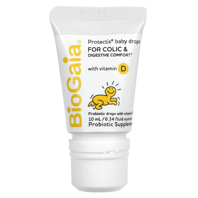 BioGaia, Protectis, Baby Drops, For Colic & Digestive Comfort with Vitamin D, 0.34 fl oz (10 ml) 602359460155