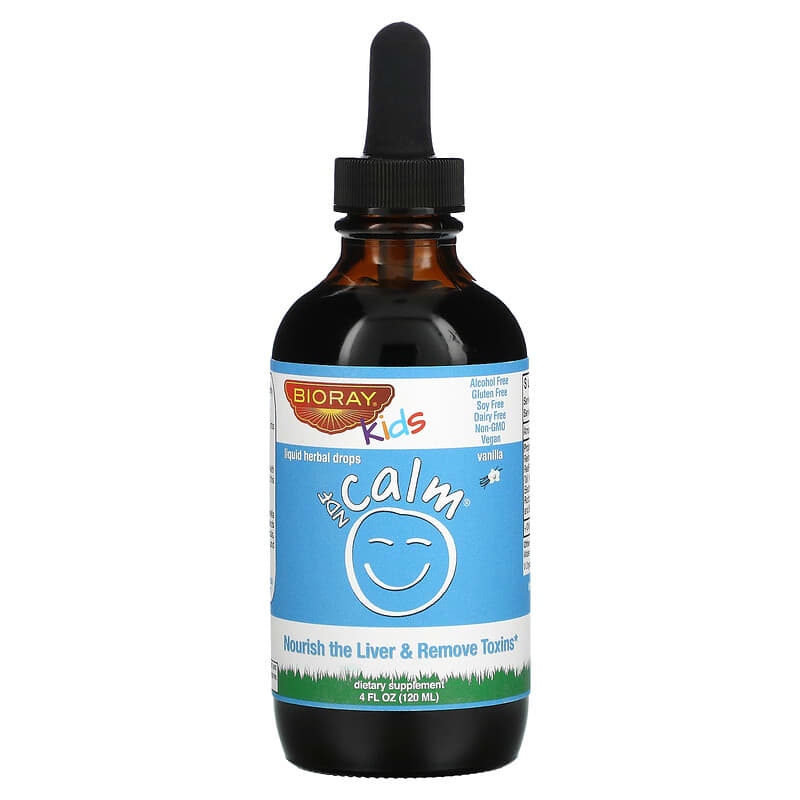 Bioray Inc. Kids NDF Calm Vanilla 4 fl oz (120 ml) 736211568557