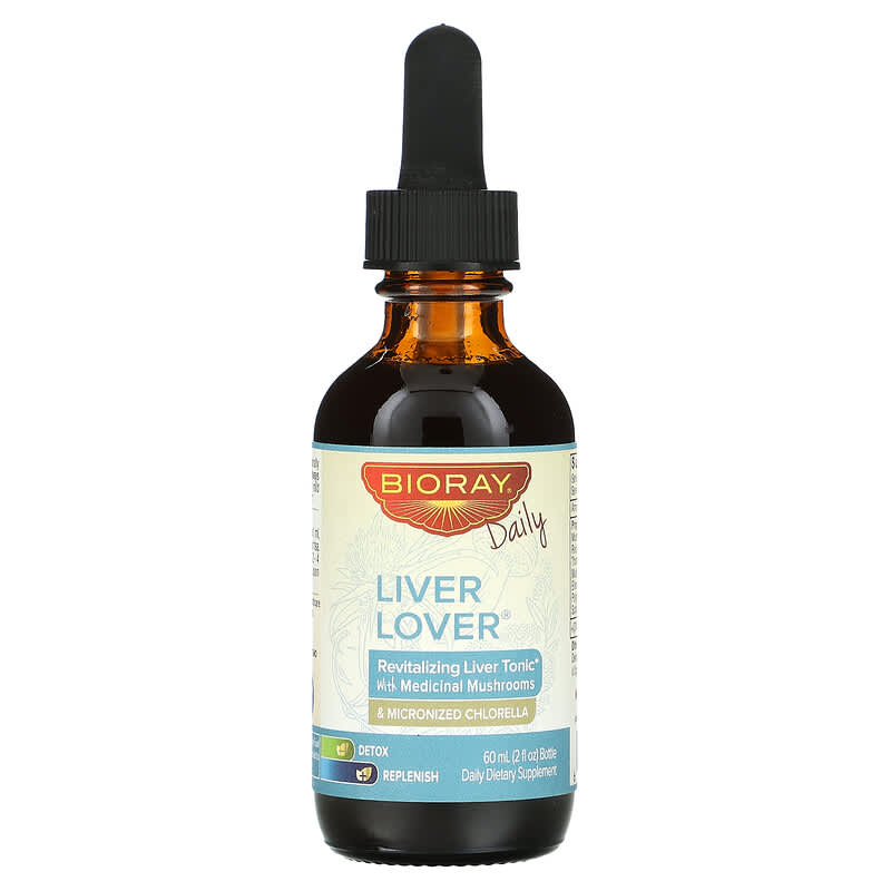 Bioray Inc., Liver Lover, Revitalizing Liver Tonic, Alcohol Free, 2 fl oz (60 ml) 646858160079