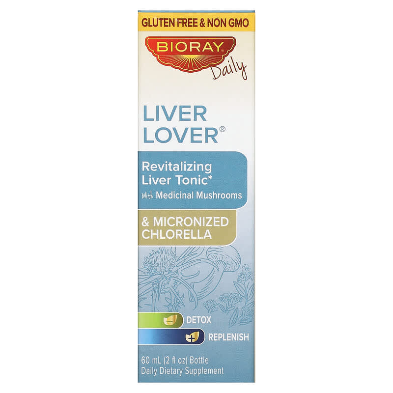 Bioray Inc. Liver Lover Revitalizing Liver Tonic Alcohol Free 2 fl oz (60 ml) 646858160079