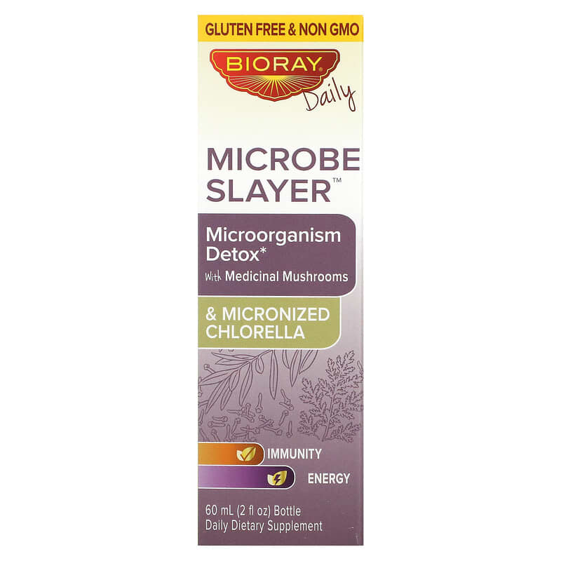 Bioray Inc. Microbe Slayer Microorganism Detox Alcohol Free 2 fl oz (60 ml) 646858160062