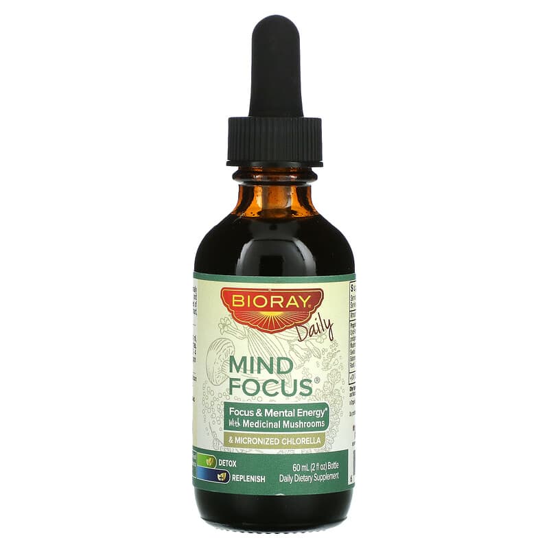 Bioray Inc., Mind, Focus & Mental Energy, Alcohol Free, 2 fl oz (60 ml) 646858160031