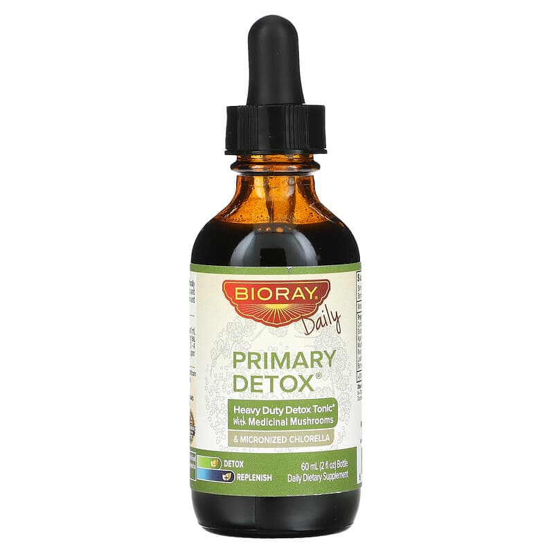 Bioray Inc., Primary Detox, Heavy Duty Detox Tonic, Alcohol Free, 2 fl oz (60 ml) 646858160048
