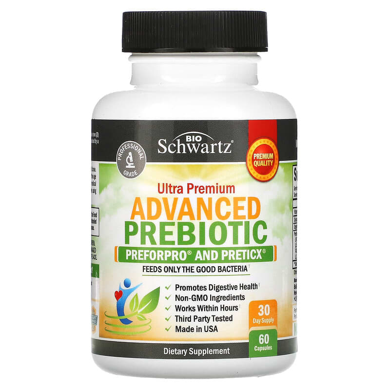 BioSchwartz, Ultra Premium Advanced Prebiotic, 60 Capsules 737212751306