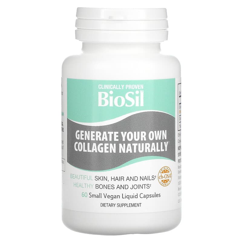 BioSil, Advanced Collagen Generator, 60 Small Vegan Liquid Capsules 5425010391873