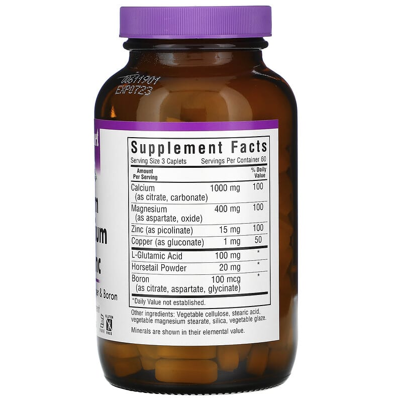 Bluebonnet Nutrition, Calcium Magnesium Plus Zinc, 180 Caplets 743715006997