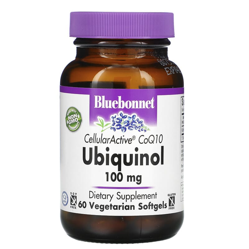 Bluebonnet Nutrition CellularActive CoQ10 Ubiquinol 100 mg 60 Vegetarian Softgels 743715007932