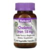 Bluebonnet Nutrition Chelated Iron 18 mg 90 Vegetable Capsules 743715007260