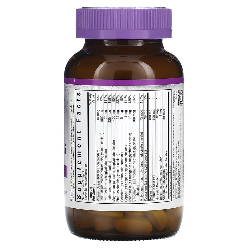 Bluebonnet Nutrition, Chelated Multiminerals, 120 Caplets 743715002043