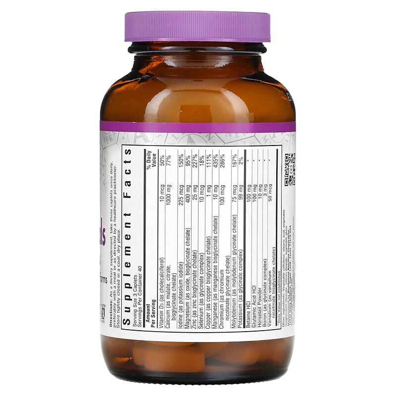 Bluebonnet Nutrition, Chelated Multiminerals, Iron Free, 120 Caplets 743715002081