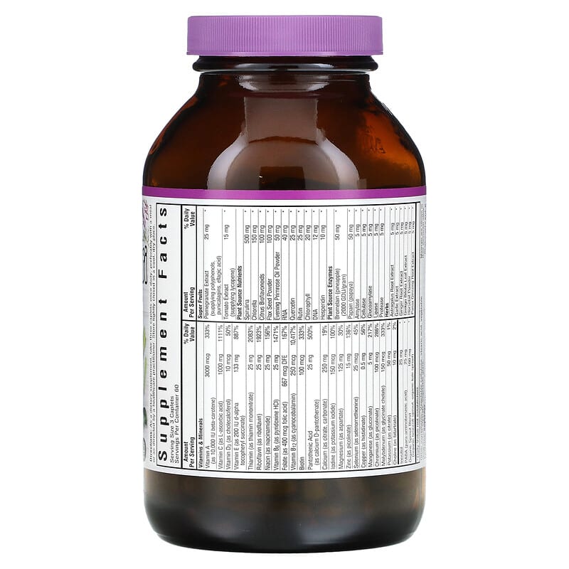 Bluebonnet Nutrition, Daily Multi, Iron Free, 180 Caplets 743715001060
