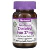 Bluebonnet Nutrition Extra Strength Chelated Iron 27 mg 90 Vegetable Capsules 743715006706