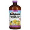 Bluebonnet Nutrition Liquid Calcium Magnesium Citrate Plus Vitamin D3 Natural Lemon 16 fl oz (472 ml) 743715006881