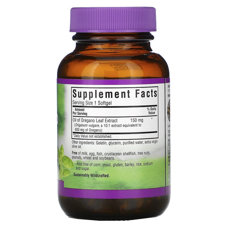 Bluebonnet Nutrition, Oil of Oregano Leaf Extract, 60 Softgels 743715013827