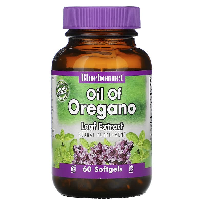 Bluebonnet Nutrition Oil of Oregano Leaf Extract 60 Softgels 743715013827