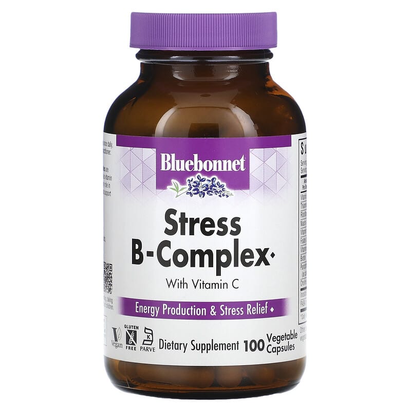 Bluebonnet Nutrition Stress B-Complex 100 Vegetable Capsules 743715004245
