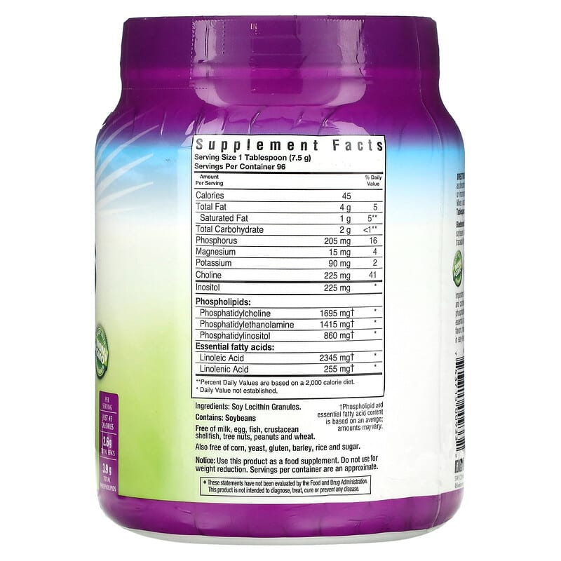 Bluebonnet Nutrition, Super Earth, Lecithin Granules, 25.4 oz (720 g) 743715009332