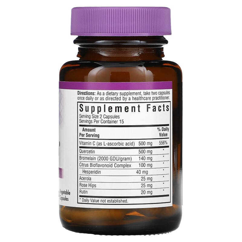 Bluebonnet Nutrition, Super Quercetin, 30 Vegetable Capsules 743715005501