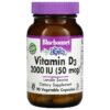 Bluebonnet Nutrition Vitamin D3 50 mcg (2,000 IU) 90 Vegetable Capsules 743715003149